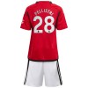 Conjunto (Camiseta+Pantalón Corto) Manchester United Pellistri 28 Primera Equipación 23-24 - Niño